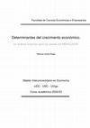 Research paper thumbnail of Determinantes del Crecimiento Económico. Análisis Empírico para el MERCOSUR.