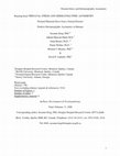 Research paper thumbnail of Running head: PRENATAL STRESS AND DERMATOGLYPHIC ASYMMETRY Prenatal Maternal Stress from a Natural Disaster Predicts Dermatoglyphic Asymmetry in Humans