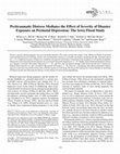 Research paper thumbnail of Peritraumatic Distress Mediates the Effect of Severity of Disaster Exposure on Perinatal Depression: The Iowa Flood Study