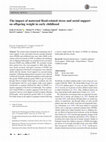 Research paper thumbnail of The impact of maternal flood-related stress and social support on offspring weight in early childhood