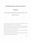 Research paper thumbnail of Distributed Dynamic Storage in Wireless Networks