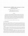 Research paper thumbnail of Optimal location of RFID reader antennas in a three dimensional space