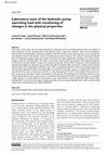 Research paper thumbnail of Laboratory tests of the hydraulic pump operating load with monitoring of changes in the physical properties