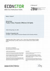 Research paper thumbnail of Public Policy Towards Offshore Oil Spills