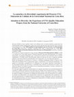 Research paper thumbnail of La atención a la diversidad: experiencia del Proyecto UNA Educación de Calidad, de la Universidad Nacional de Costa Rica