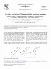 Research paper thumbnail of Toward a novel series of furanopyrimidine nucleoside analogues