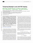 Research paper thumbnail of Tempering Rayleigh’s curse with PSF shaping