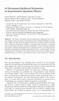 Research paper thumbnail of 10 Maximum-Likelihood Estimationin Experimental Quantum Physics