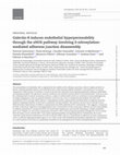 Research paper thumbnail of Galectin-8 induces endothelial hyperpermeability through the eNOS pathway involving S-nitrosylation-mediated adherens junction disassembly