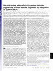 Research paper thumbnail of Mycobacterium tuberculosis Eis protein initiates suppression of host immune responses by acetylation of DUSP16/MKP-7