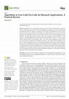 Research paper thumbnail of Algorithms in Low-Code-No-Code for Research Applications: A Practical Review