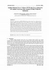 Research paper thumbnail of Analisis Kinerja Fuzzy C-Means (FCM) dan Fuzzy Subtractive (FS) dalam Clustering Data Alumni STMIK STIKOM Indonesia