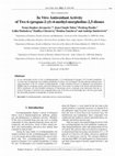 Research paper thumbnail of In Vitro Antioxidant Activity of Two 6-(propan-2-yl)-4-methyl-morpholine-2,5-diones