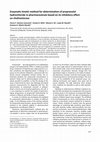 Research paper thumbnail of Enzymatic kinetic method for determination of propranolol hydrochloride in pharmaceuticals based on its inhibitory effect on cholinesterase