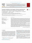 Research paper thumbnail of Secondary metabolites of Seseli rigidum: Chemical composition plus antioxidant, antimicrobial and cholinesterase inhibition activity