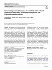 Research paper thumbnail of Resurrecting seasonal dynamics in waterbirds after wetland restoration: before-after monitoring highlights the role of a single dominant species.