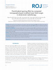 Research paper thumbnail of Parotid gland sparing effect by computed tomography-based modified lower field margin in whole brain radiotherapy