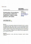 Research paper thumbnail of Construction of normality in the gecekondu settlement: Experience of place, social pressure, and tactics