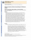 Research paper thumbnail of Pathways towards an effective immunotherapy for Parkinson’s disease