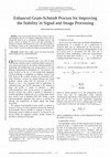 Research paper thumbnail of Enhanced Gram-Schmidt Process For Improving The Stability In Signal And Image Processing