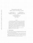 Research paper thumbnail of Distinguishing graphs with infinite motion and nonlinear growth