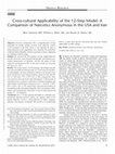 Research paper thumbnail of Cross-cultural Applicability of the 12-Step Model: A Comparison of Narcotics Anonymous in the USA and Iran