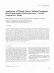 Research paper thumbnail of Application of wound closure Molndal technique after laparoscopic cholecystectomy--initial comparative study