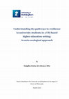 Research paper thumbnail of Understanding the pathways to resilience in university students in a UK-based higher education setting: a socio-ecological approach