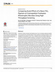 Research paper thumbnail of Comparing Acute Effects of a Nano-TiO2 Pigment on Cosmopolitan Freshwater Phototrophic Microbes Using High-Throughput Screening