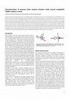 Research paper thumbnail of Characterization of Aqueous Lower Polarity Solvation Shells Around Amphiphilic TEMPO Radicals in Water