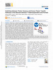 Research paper thumbnail of Switching between Proton Vacancy and Excess Proton Transfer Pathways in the Reaction between 7-Hydroxyquinoline and Formate