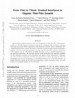 Research paper thumbnail of From flat to tilted: gradual interfaces in organic thin film growth