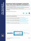 Research paper thumbnail of Dynamical matrix propagator scheme for large-scale proton dynamics simulations