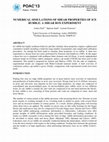 Research paper thumbnail of Numerical Simulations of Shear Properties of Ice Rubble: A Shear Box Experiment