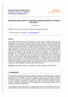 Research paper thumbnail of Enhancing social capital for sustainable coastal development: Is satoumi the answer?