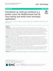 Research paper thumbnail of Enterobacter sp. AA26 gut symbiont as a protein source for Mediterranean fruit fly mass-rearing and sterile insect technique applications