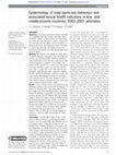 Research paper thumbnail of Epidemiology of male same-sex behaviour and associated sexual health indicators in low- and middle-income countries: 2003-2007 estimates