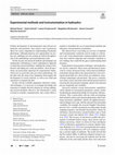 Research paper thumbnail of Experimental methods and instrumentation in hydraulics