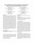 Research paper thumbnail of Energy-efficient environment mapping via evolutionary algorithm optimized multi-agent localization