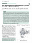 Research paper thumbnail of Risk factors for mortality in a south Indian population on generic antiretroviral therapy