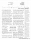 Research paper thumbnail of Instruments for Exploring Organizational Culture: A Review of the Literature