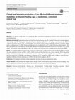 Research paper thumbnail of Clinical and laboratory evaluation of the effects of different treatment modalities on titanium healing caps: a randomized, controlled clinical trial