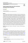 Research paper thumbnail of Public Perceptions About Smart Cities: Governance and Quality-of-Life in Hong Kong