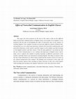 Research paper thumbnail of Effect of Nonverbal Communication in English Classes