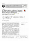 Research paper thumbnail of The Mediating Role of Psychological Capital in The Relationship Between Self-Management and Nutrition Behavior in People with Multiple Sclerosis