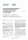 Research paper thumbnail of Awareness toward stroke in a population-based sample of Iranian adults