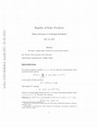 Research paper thumbnail of Rigidity of Euler products