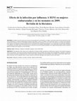 Research paper thumbnail of Effect of influenza A H1N1 infection in pregnant women and infants in 2009: Review of the literature