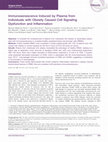 Research paper thumbnail of Immunosenescence induced by plasma from individuals with obesity caused cell signaling dysfunction and inflammation