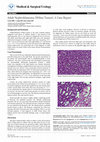 Research paper thumbnail of Adult Nephroblastoma (Wilms Tumor): A Case Report